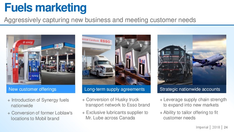 Corporate Overview Spring 2018 – Imperial Oil Limited – slide 23