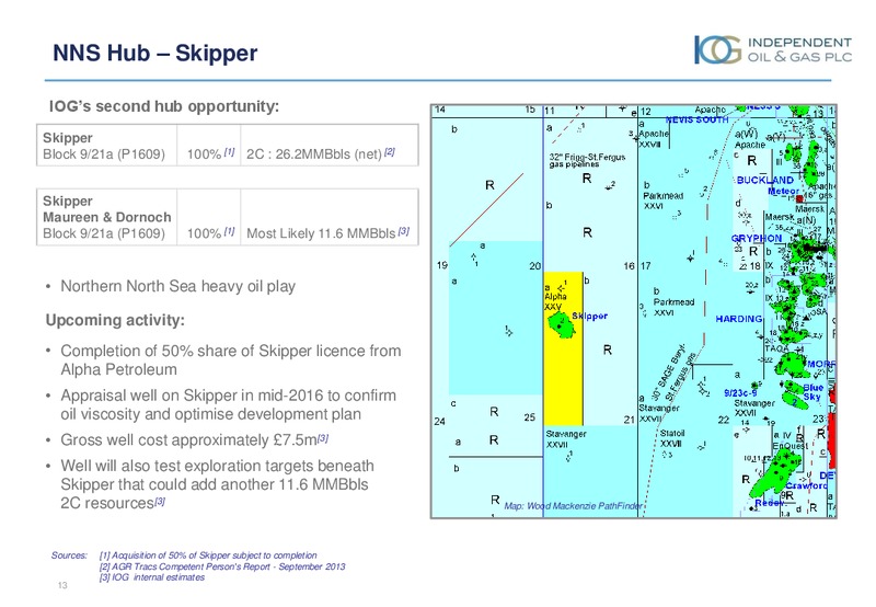 JUNE 2015 INVESTOR PRESENTATION – Independent Oil and Gas Plc – slide 12