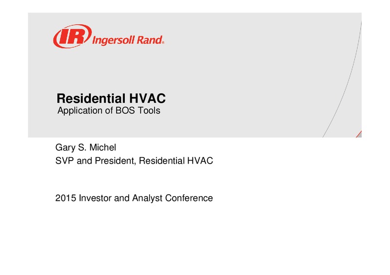 May 2015 Investor Day – Ingersoll-Rand Plc – slide 25
