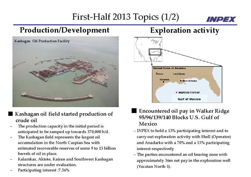 November 2013 Financial Results – Inpex Corp – slide 11