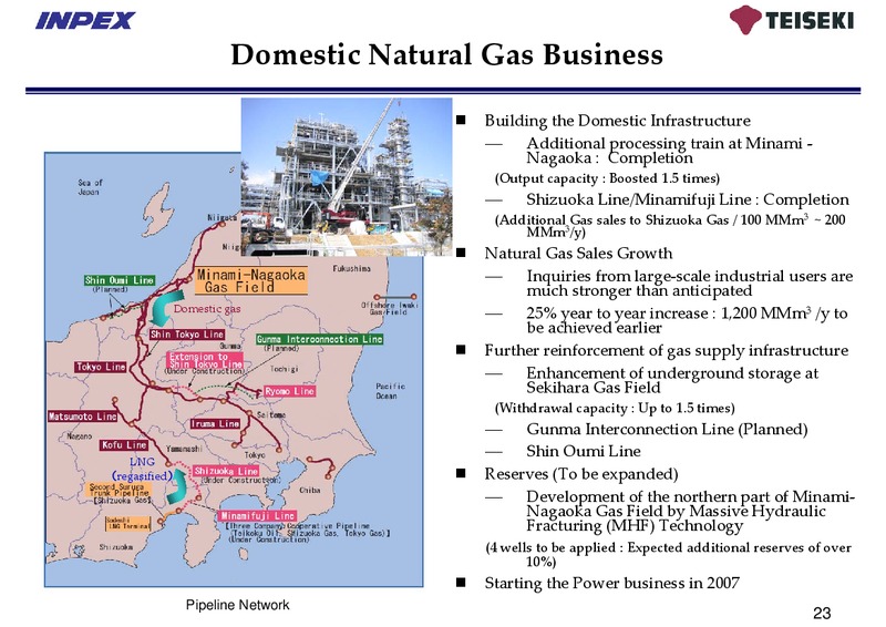 November 2006 Financial Results – Inpex Corp – slide 22