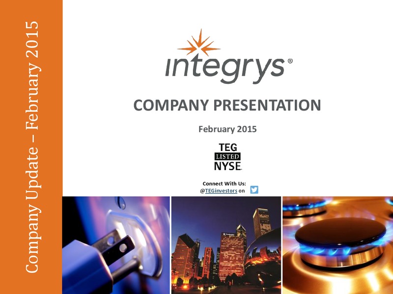 Company Presentation – Integrys Energy Group – slide 1
