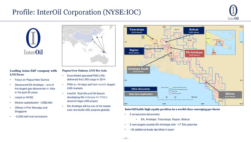 Q1 2015 Earnings Call – Interoil Corporation – slide 14