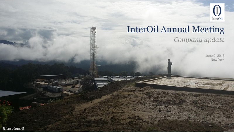June 2015 Corporate Presentation – Interoil Corporation – slide 1