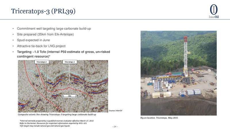 June 2015 Corporate Presentation – Interoil Corporation – slide 22