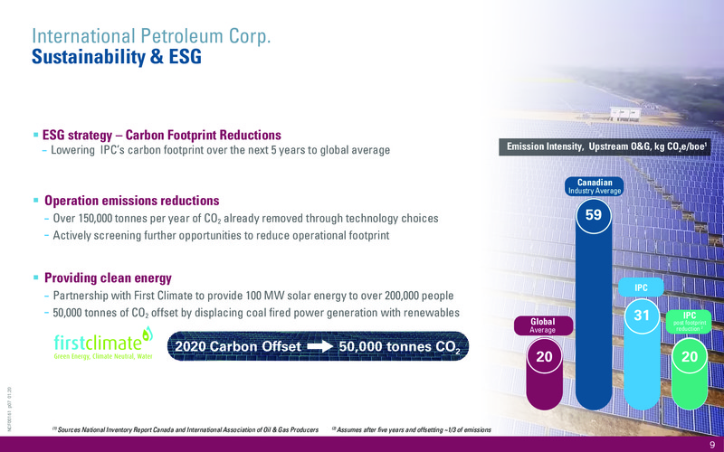 February 2020 Investor Presentation – International Petroleum Corp. – slide 9