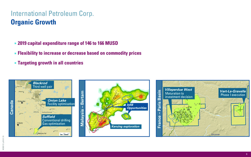 February 2019 Company Presentation – International Petroleum Corp. – slide 8