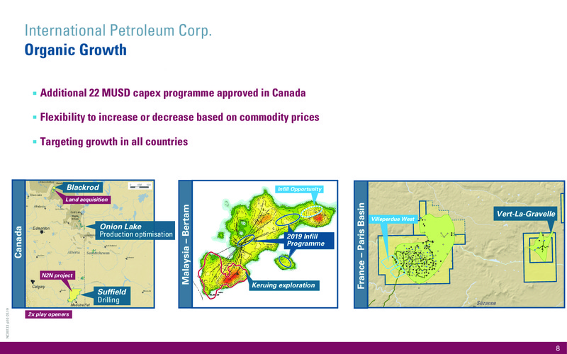 June 2019 Corporate Presentation – International Petroleum Corp. – slide 8