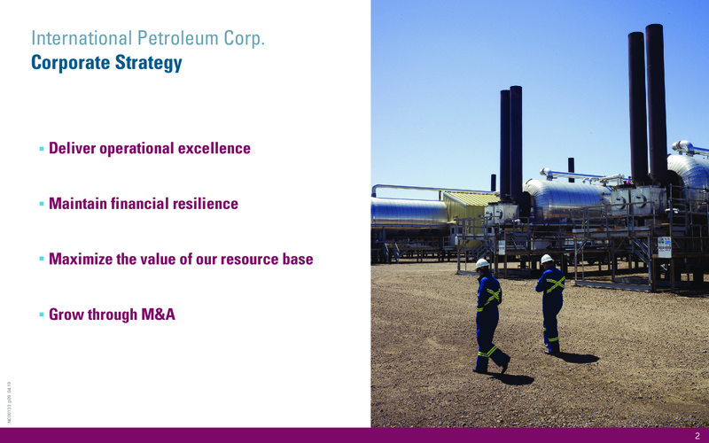 August 2019 Corporate Presentation – International Petroleum Corp. – slide 2