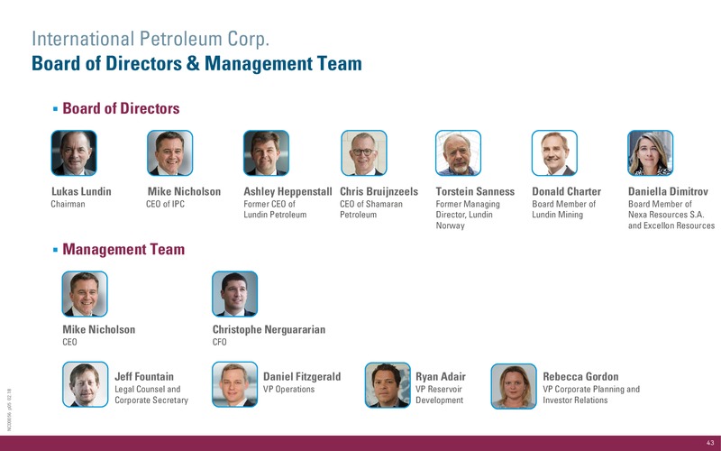 Corporate Presentation – International Petroleum Corp. – slide 43