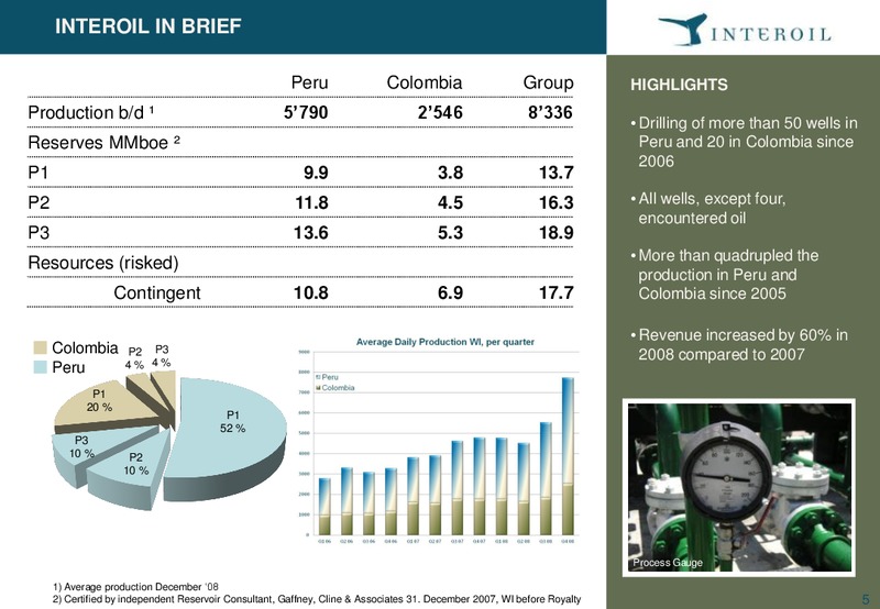 Pareto E&P Independents Conference – Interoil Corporation – slide 4