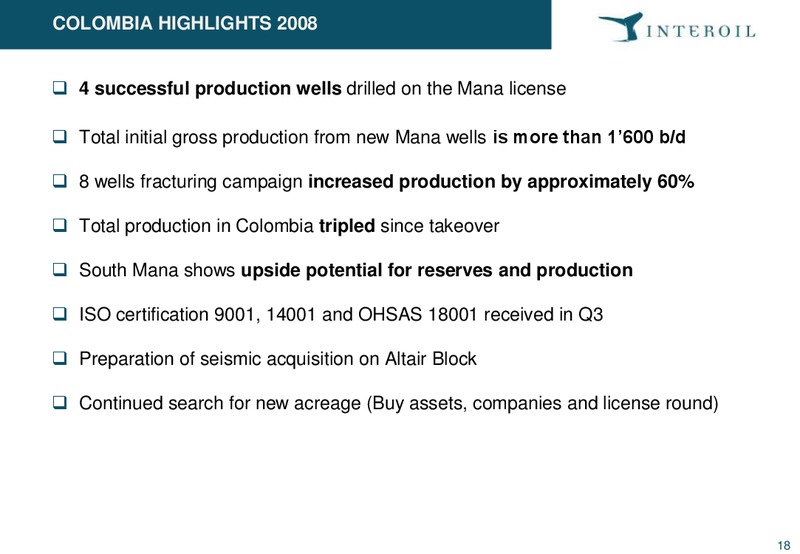 Pareto E&P Independents Conference – Interoil Corporation – slide 17