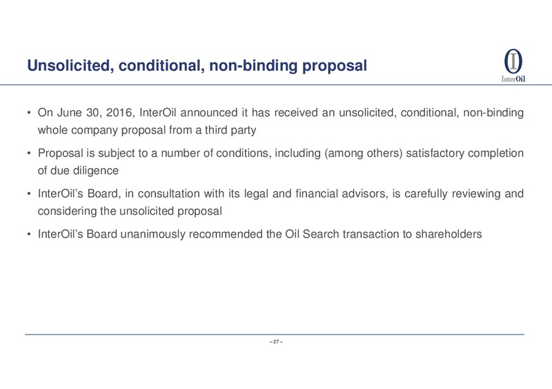 InterOil transaction with Oil Search – Interoil Corporation – slide 25