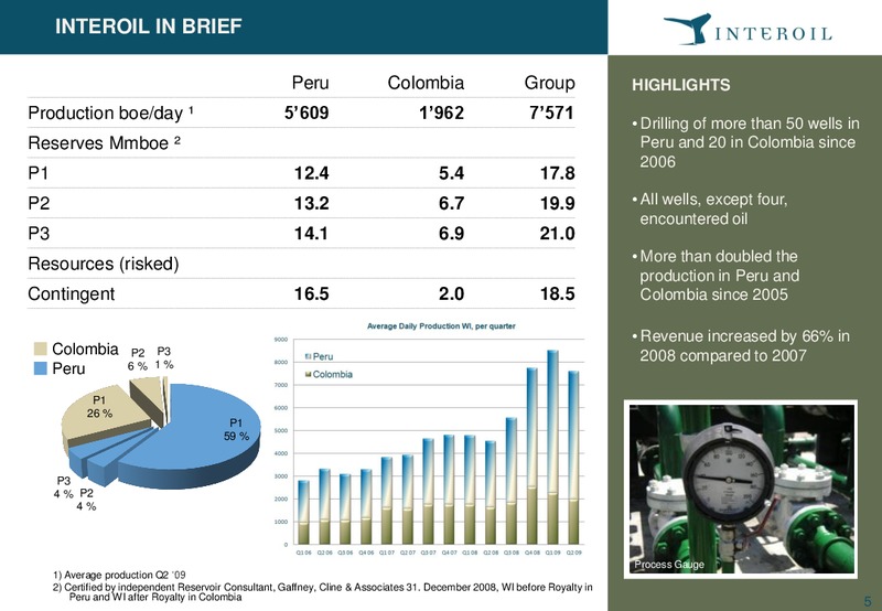 Pareto E&P Independents Conference – Interoil Corporation – slide 4