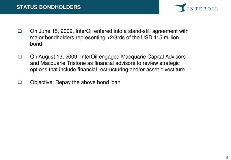 Pareto E&P Independents Conference – Interoil Corporation – slide 8
