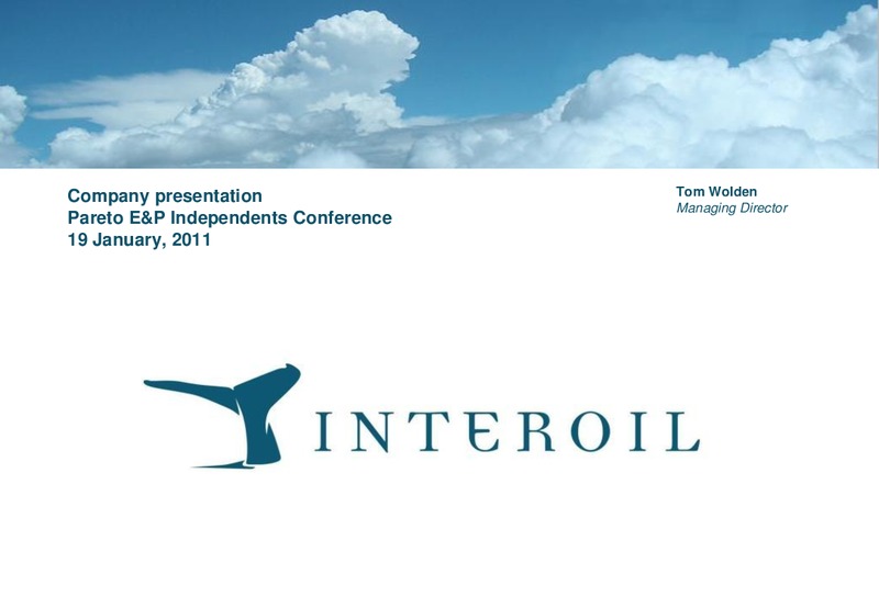 Pareto EP Independents Conference – Interoil Exploration & Production Asa – slide 1