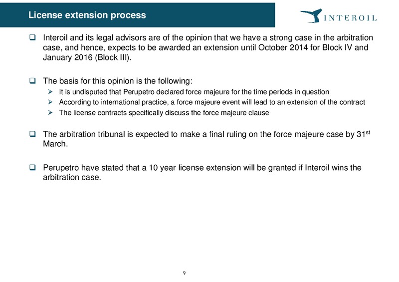 Q4 2013 Investor Presentation – Interoil Exploration & Production Asa – slide 9