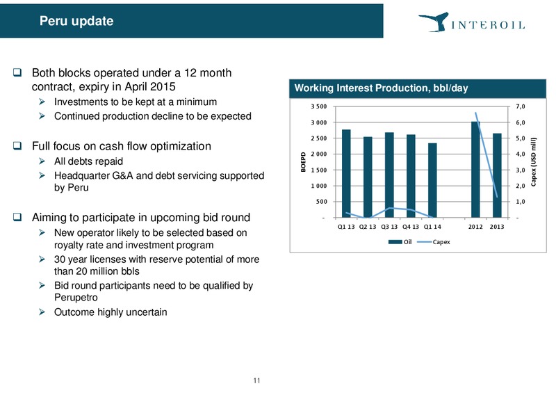 June 2014 Annual General Meeting – Interoil Exploration & Production Asa – slide 11