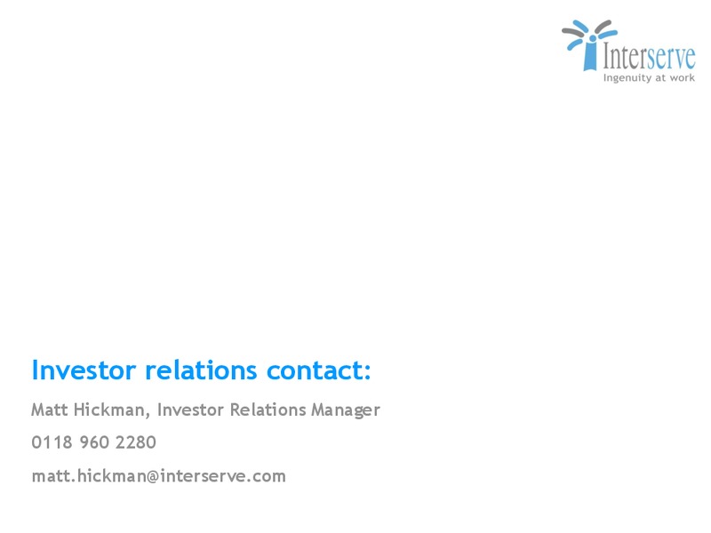 Capital Markets Update – Interserve – slide 86