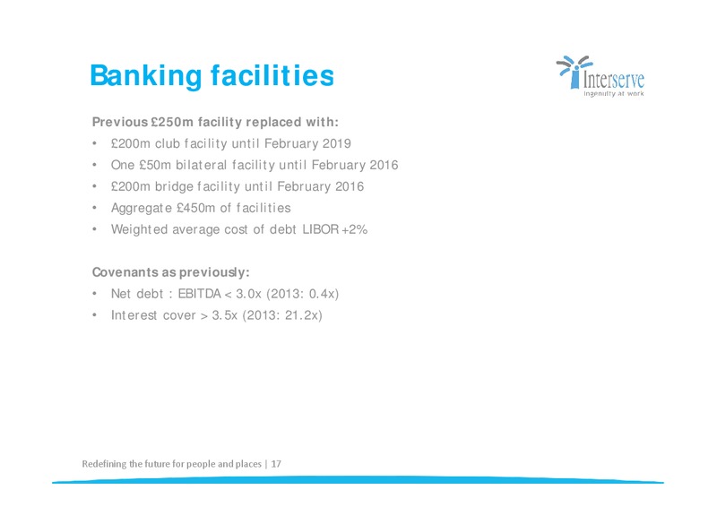 CORPORATE PRESENTATION – Interserve – slide 17