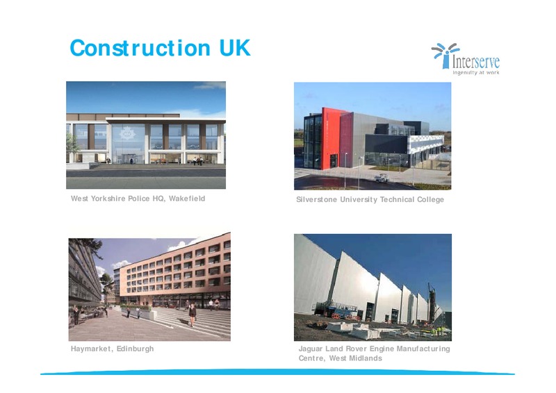 CORPORATE PRESENTATION – Interserve – slide 29