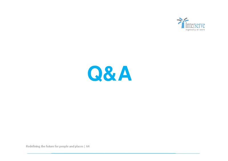 CORPORATE PRESENTATION – Interserve – slide 64