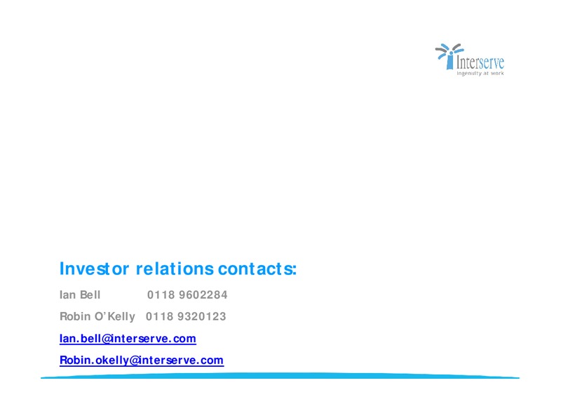CORPORATE PRESENTATION – Interserve – slide 66