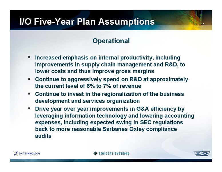 Five Year Strategic Plan 2007 2011 – Ion Geophysical Corp – slide 10
