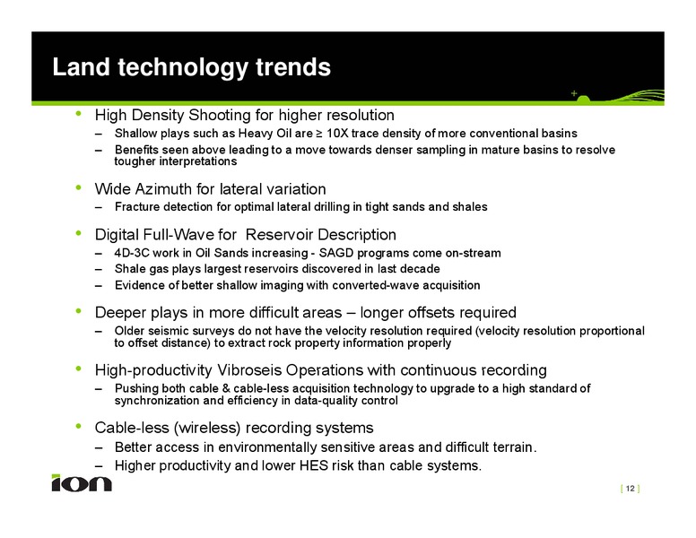 Investor Presentation – Ion Geophysical Corp – slide 12