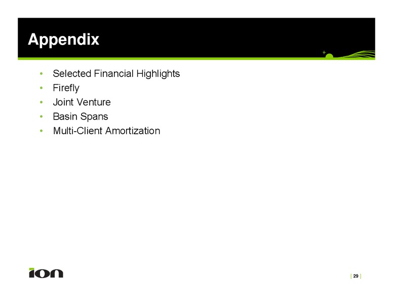 Investor Presentation – Ion Geophysical Corp – slide 29