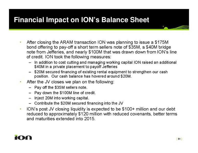 Investor Presentation – Ion Geophysical Corp – slide 51