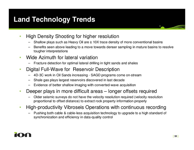 Investor Relations Presentation – Ion Geophysical Corp – slide 35