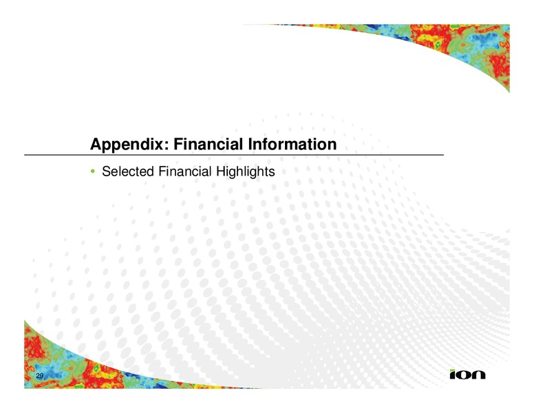 Investor Presentation – Ion Geophysical Corp – slide 28