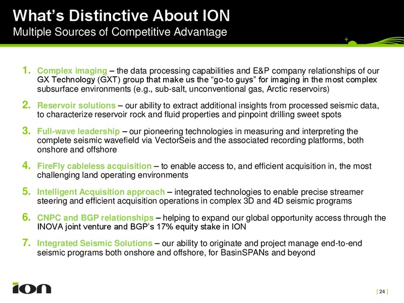 Barclays – Ion Geophysical Corp – slide 24