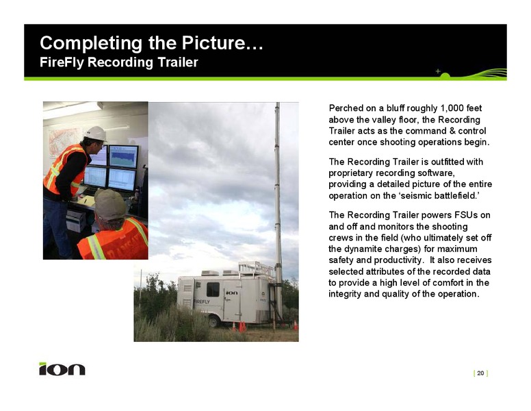 August 2008 Investor Presentation – Ion Geophysical Corp – slide 20
