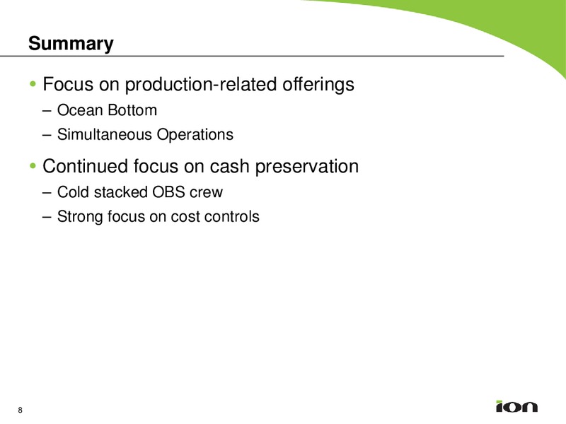 Q2 2015 Earnings Call – Ion Geophysical Corp – slide 7