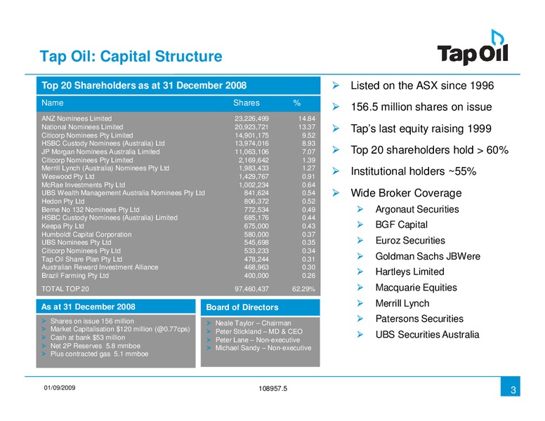 Investor Presentation Update – Ion Geophysical Corp – slide 3