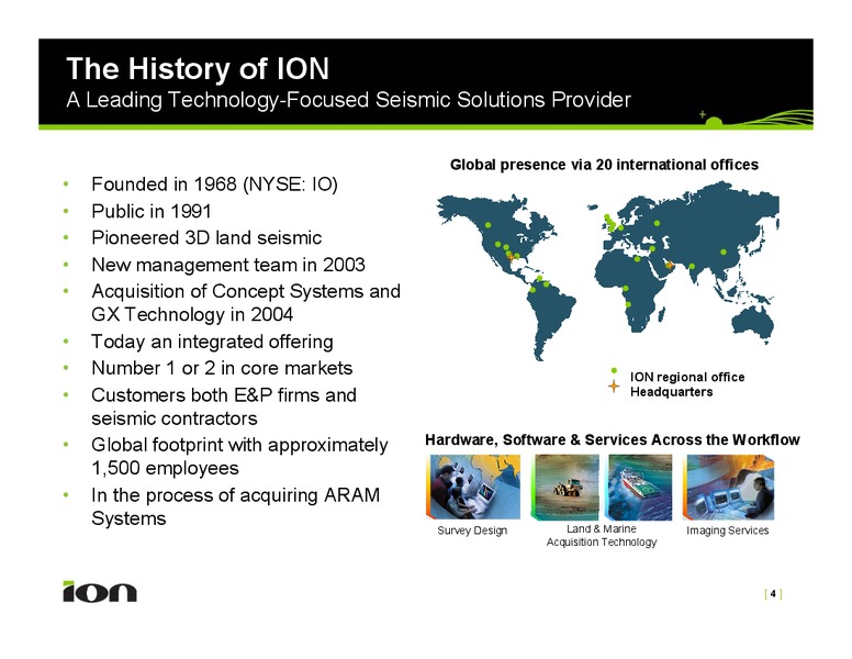 Lehman Brothers CEO Energy Power Conference – Ion Geophysical Corp – slide 4