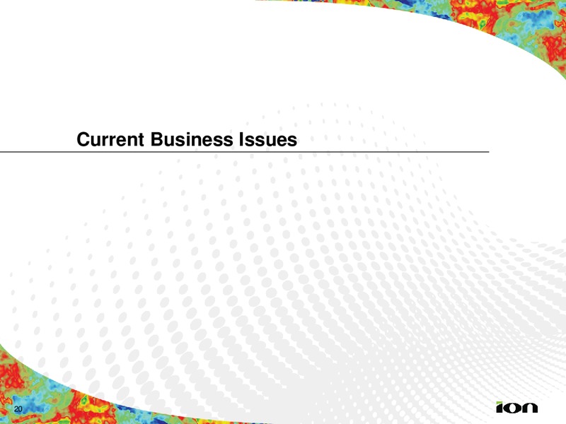 Barclays Energy Conference – Ion Geophysical Corp – slide 20
