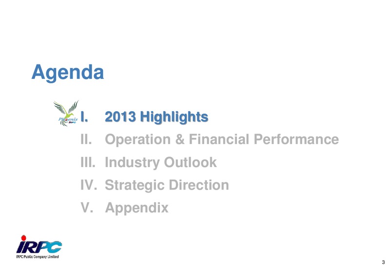 ANALYST MEETING 2013 – Irpc – slide 3