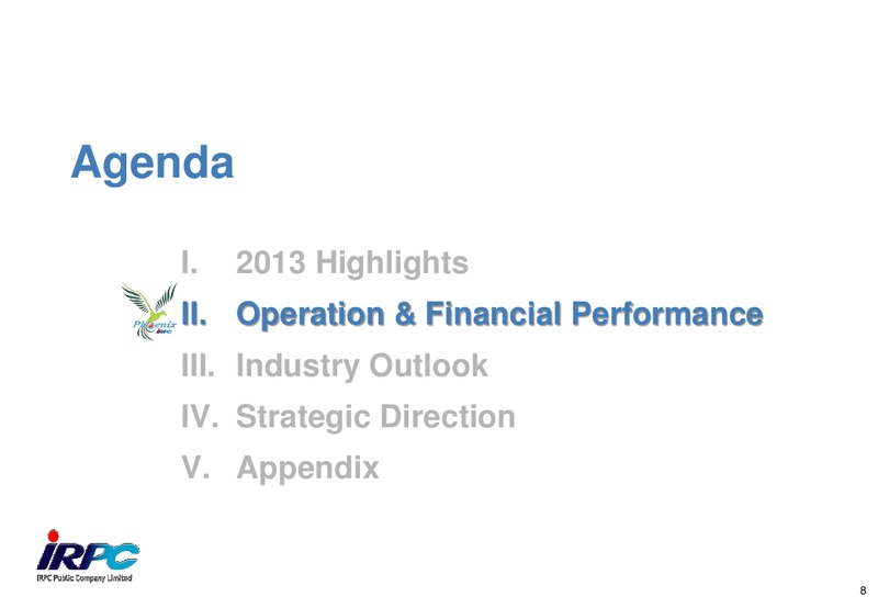 ANALYST MEETING 2013 – Irpc – slide 8