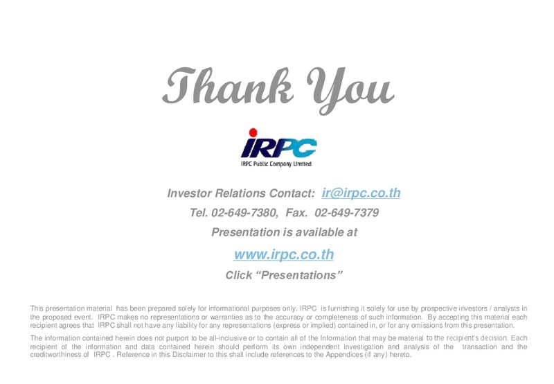 Q1 2014 RESULTS – Irpc – slide 32