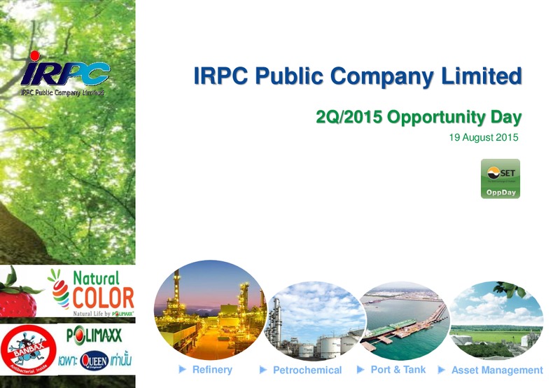 Q2 2015 Results – Irpc – slide 1