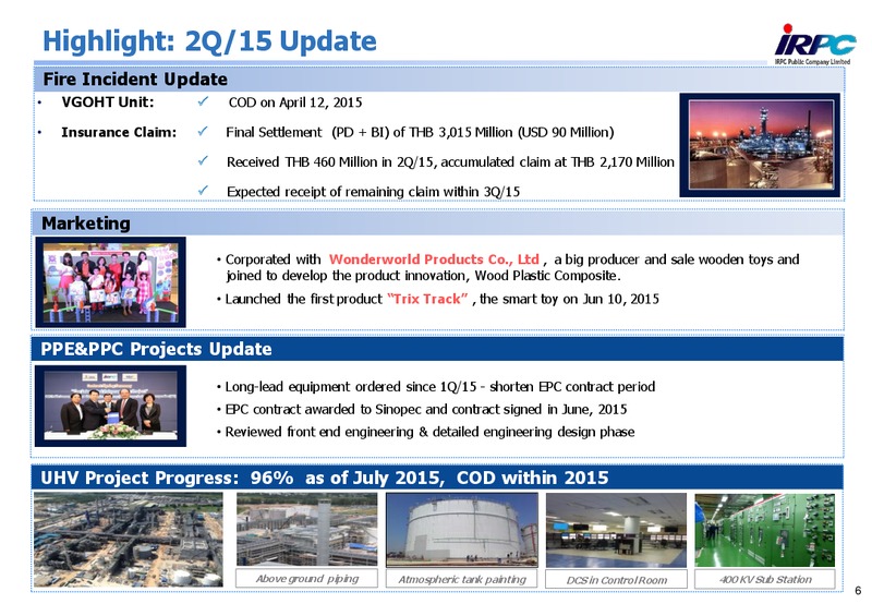 Q2 2015 Results – Irpc – slide 5