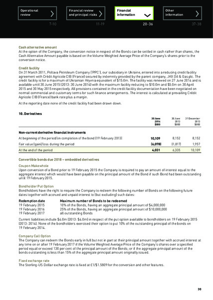 Half Yearly Report 2014 – Jkx Oil & Gas Plc – slide 29