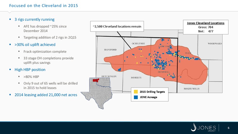 43RD ANNUAL SCOTIA HOWARD WEIL ENERGY CONFERENCE – Jones Energy Inc. – slide 6