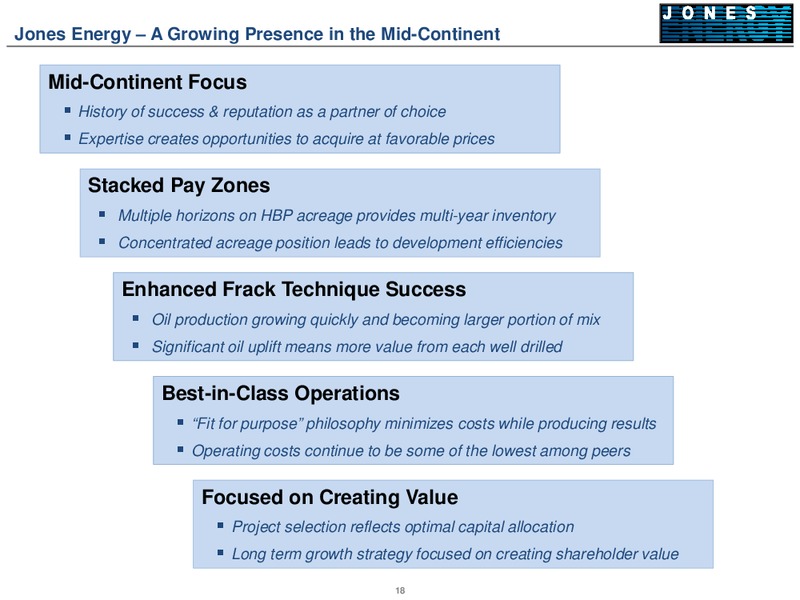 Barclays CEO Energy Power Conference – Jones Energy Inc. – slide 18