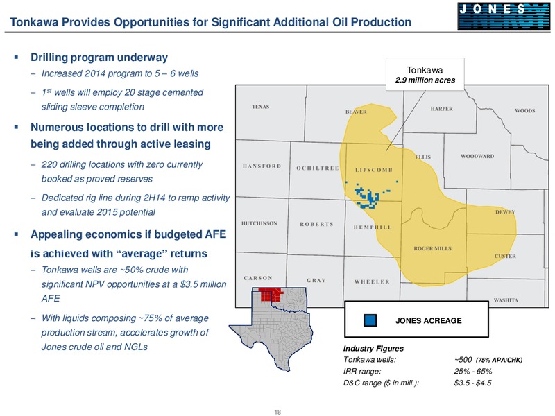 Johnson Rice Energy Conference October 1 2014 – Jones Energy Inc. – slide 18
