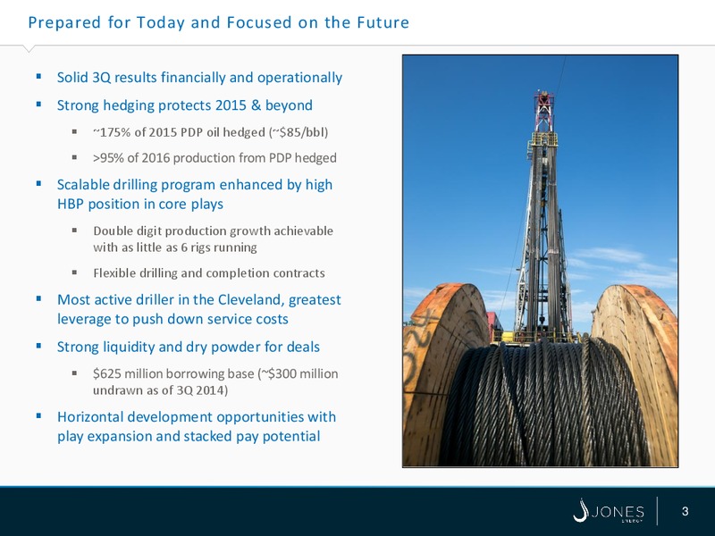 Capital One Energy Conference – Jones Energy Inc. – slide 3