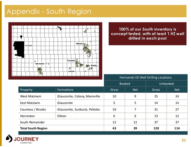 MARCH 2015 CORPORATE PRESENTATION – Journey Energy Inc – slide 20